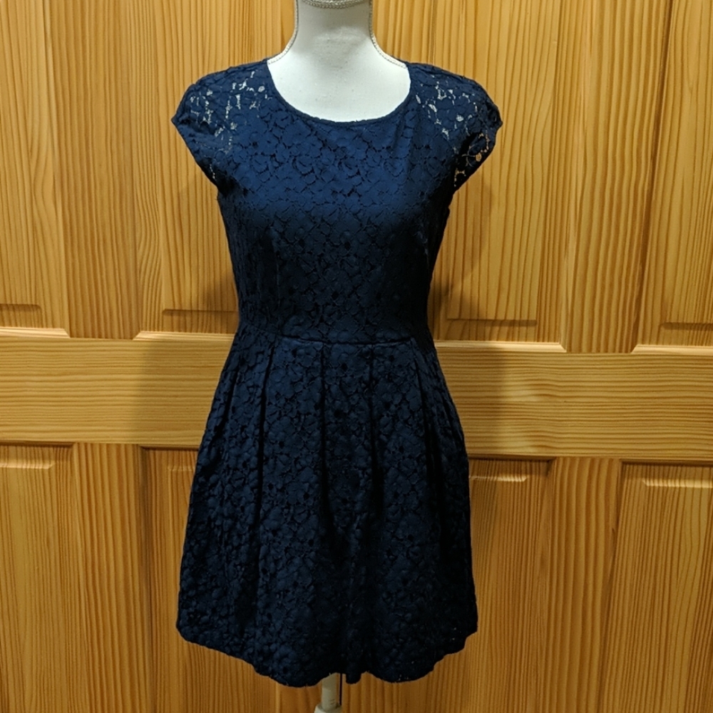 Madewell Solid Rose Lace Dress Sz 4